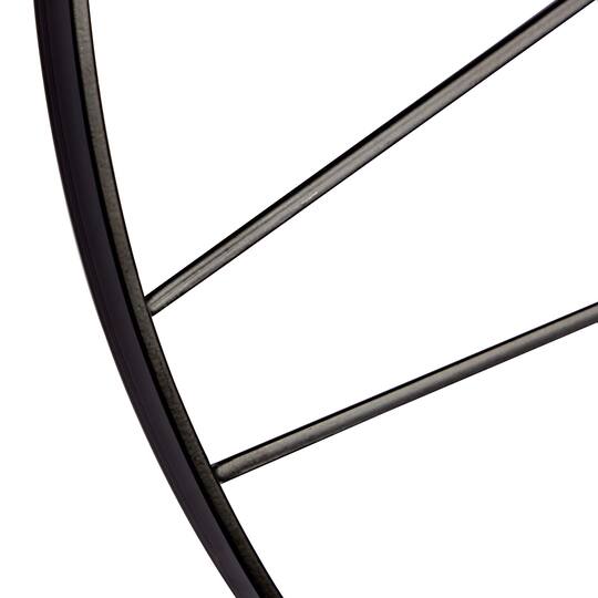 CosmoLiving by Cosmopolitan 24" Black Metal Contemporary Wall Clock